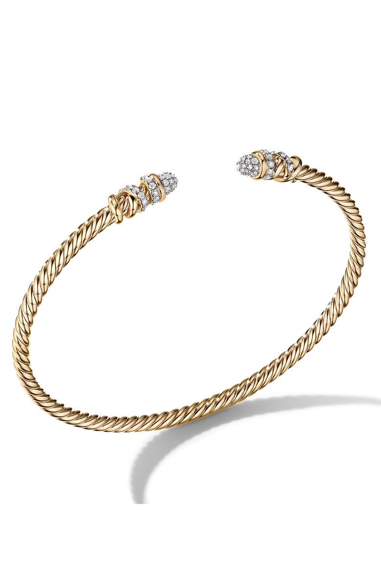 David Yurman Petite Helena Cablespira® Bracelet in 18K Yellow Gold with ...