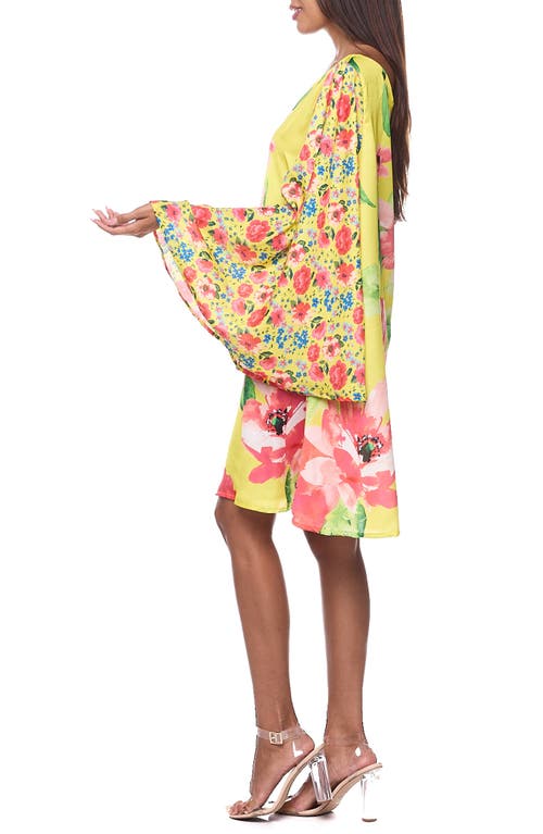 Ranee's Ranees One-shoulder Cover-up Dress In Yellow