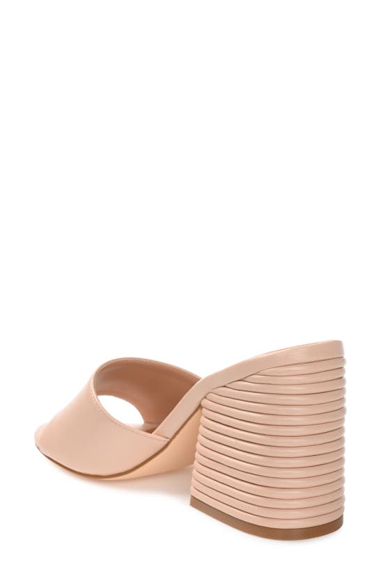 Shop Journee Collection Leslee Peep-toe Pump In Nude