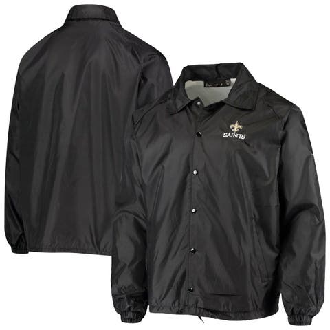 Dunbrooke Men's Black Baltimore Ravens Coaches Classic Raglan Full-Snap Windbreaker Jacket