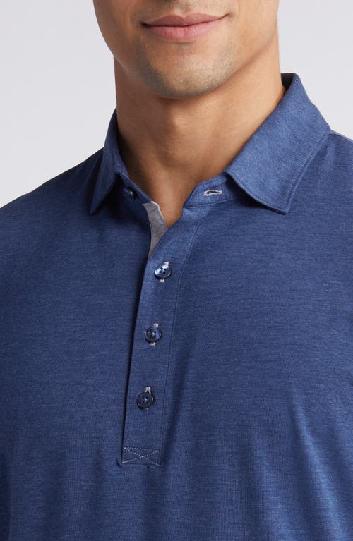 Shop Johnnie-o Linxter Cotton & Lyocell Blend Golf Polo In Navy