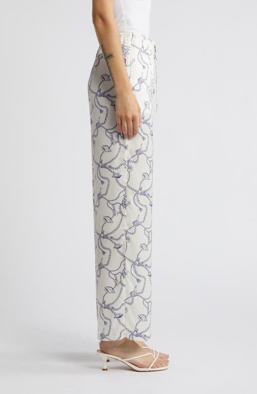 Shop Rails Damani Wide Leg Drawstring Pants In Nautical Chain