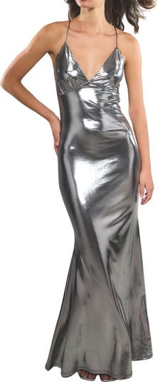 Metallic best sale mermaid dress
