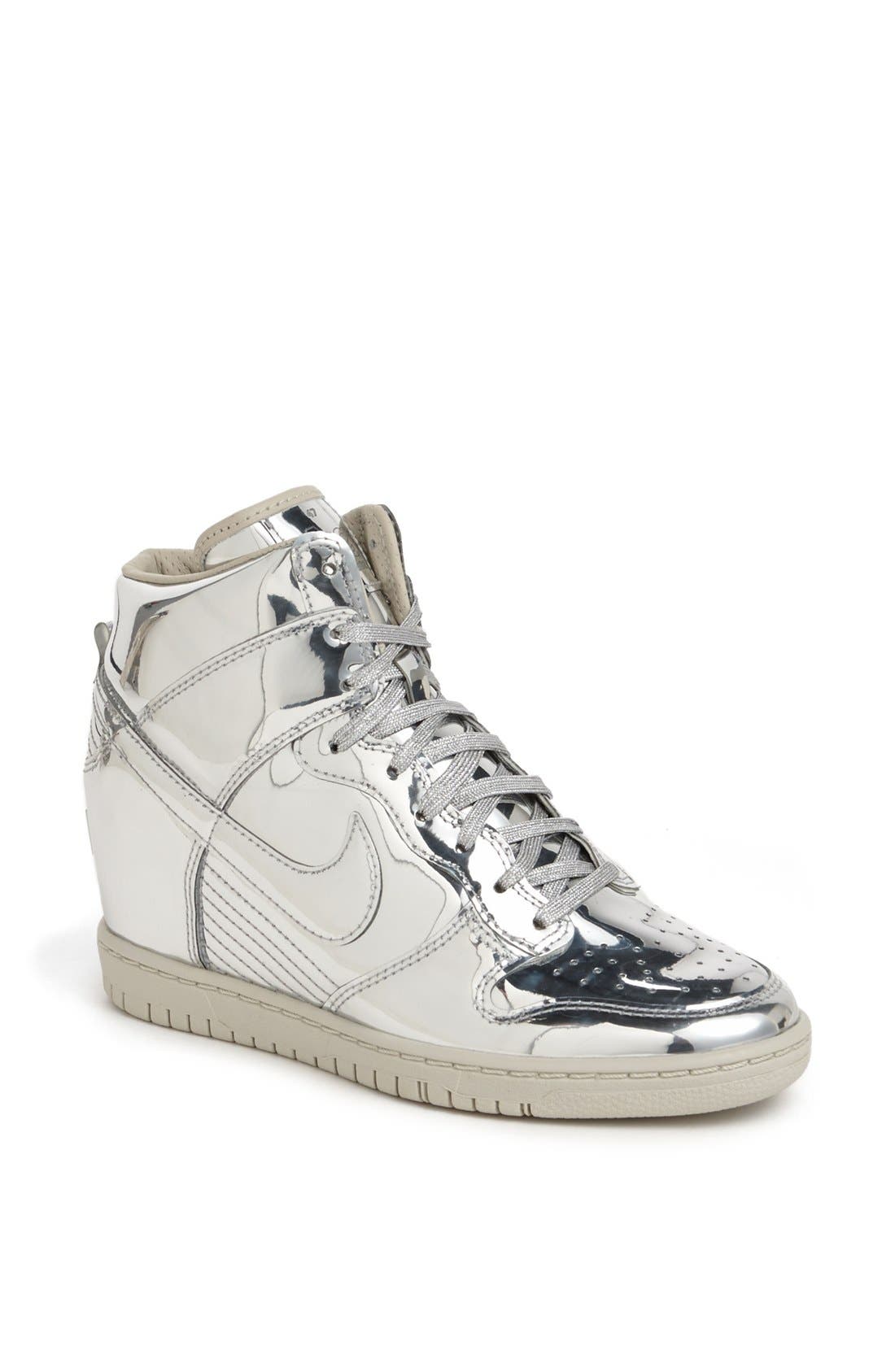 nike sky high wedge sneakers