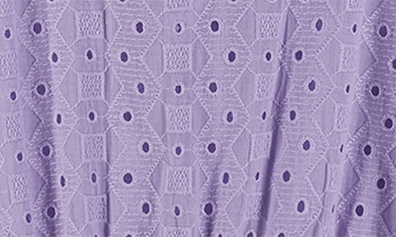Shop Andy & Evan Kids' Eyelet Cover-all In Purple