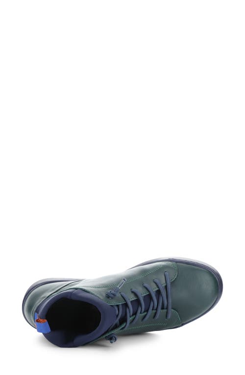 Shop Softinos By Fly London Biel Sneaker In Forest Green/navy/neoprene