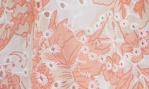 Speechless Floral Puff Sleeve Broderie Anglaise Mini Sundress In Cream/rose Jm