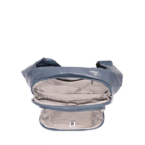 Shop Baggallini On The Go Belt Bag Waist Pack In Mist Gloss Ripstop