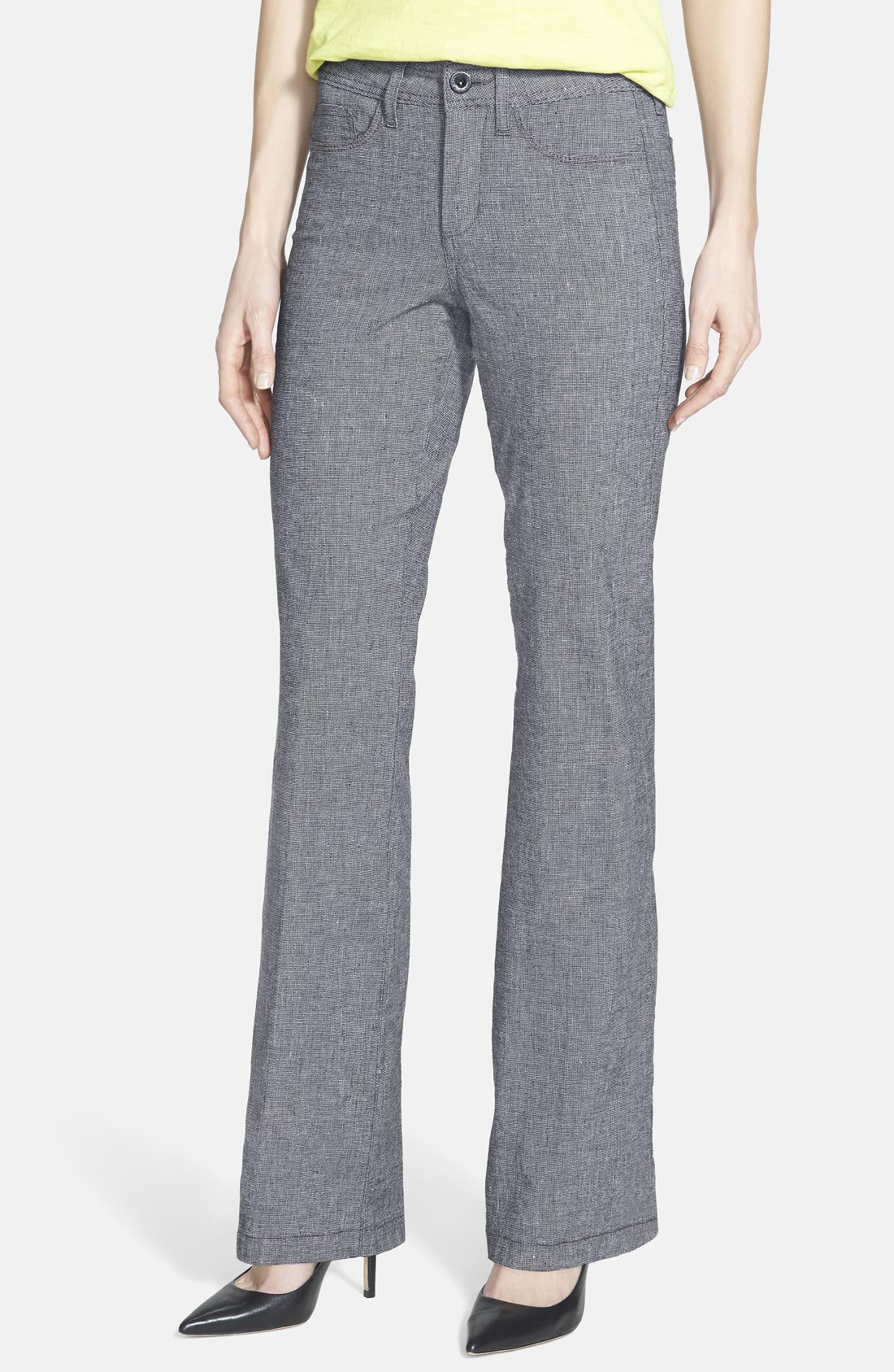NYDJ 'Wylie' Stretch Cotton & Linen Trousers (Petite) | Nordstrom
