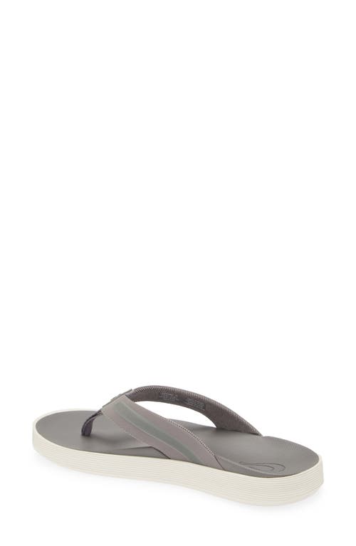 Shop Olukai Leeward Flip Flop In Graphite/graphite