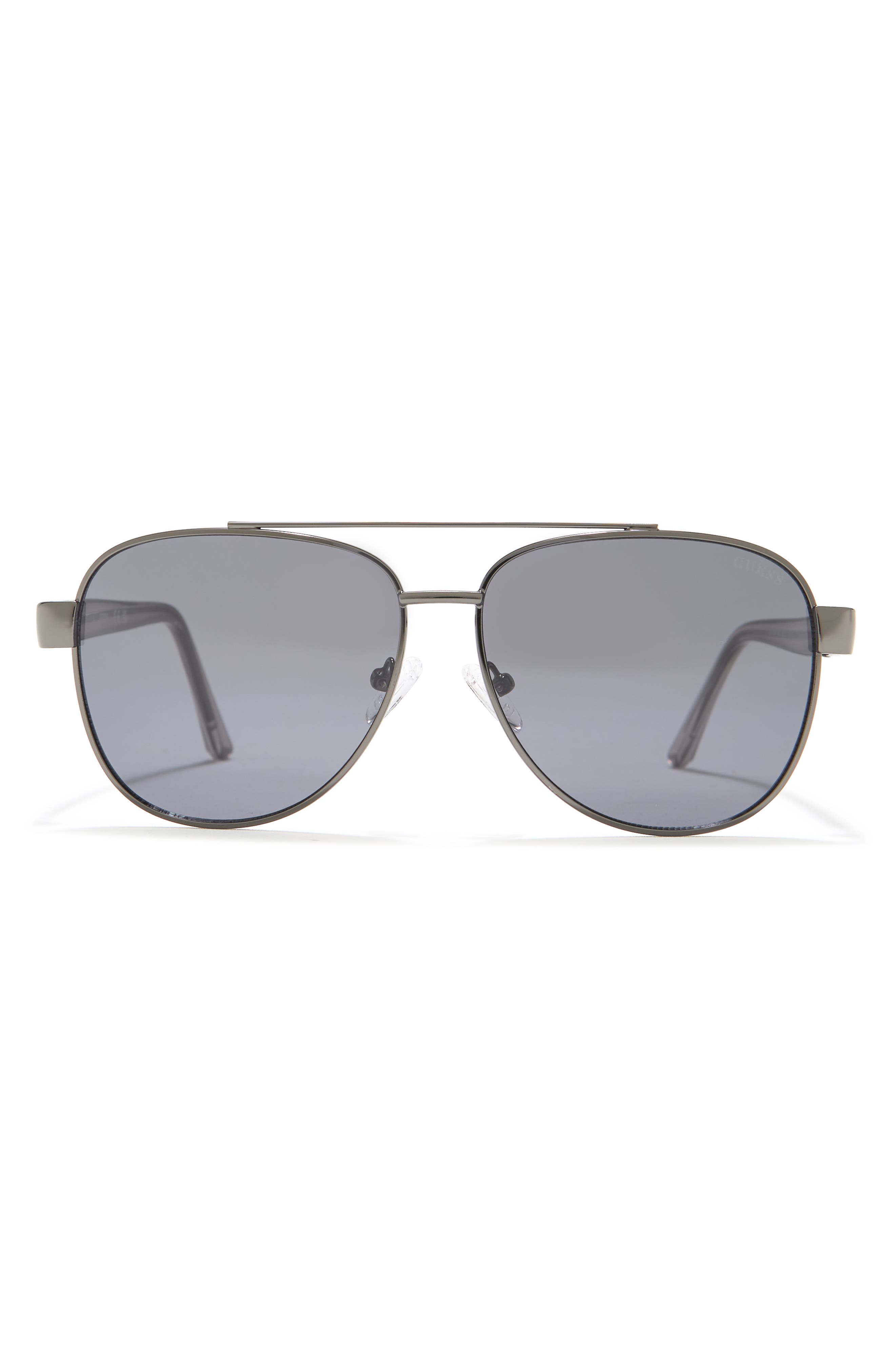 guess 58mm aviator sunglasses