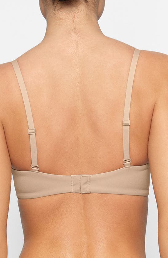 Shop Skims Fits Everybody Push-up Demi Bra In Clay