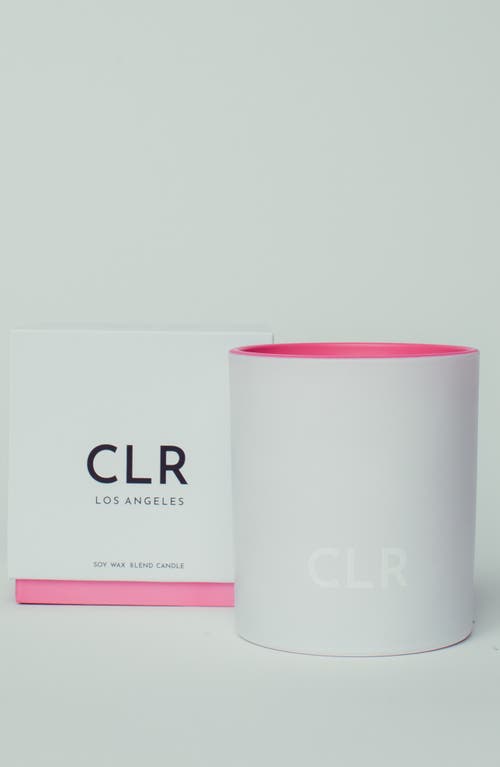 Clr Pink Scented Candle In Pink