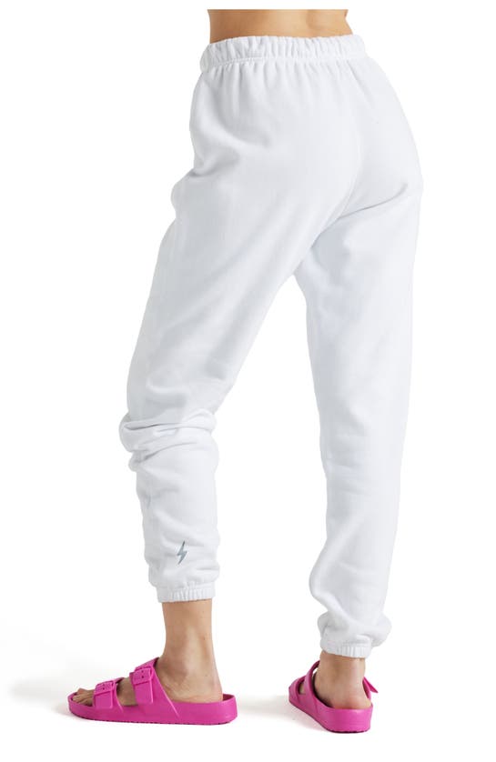 Electric Yoga French Terry Joggers In White