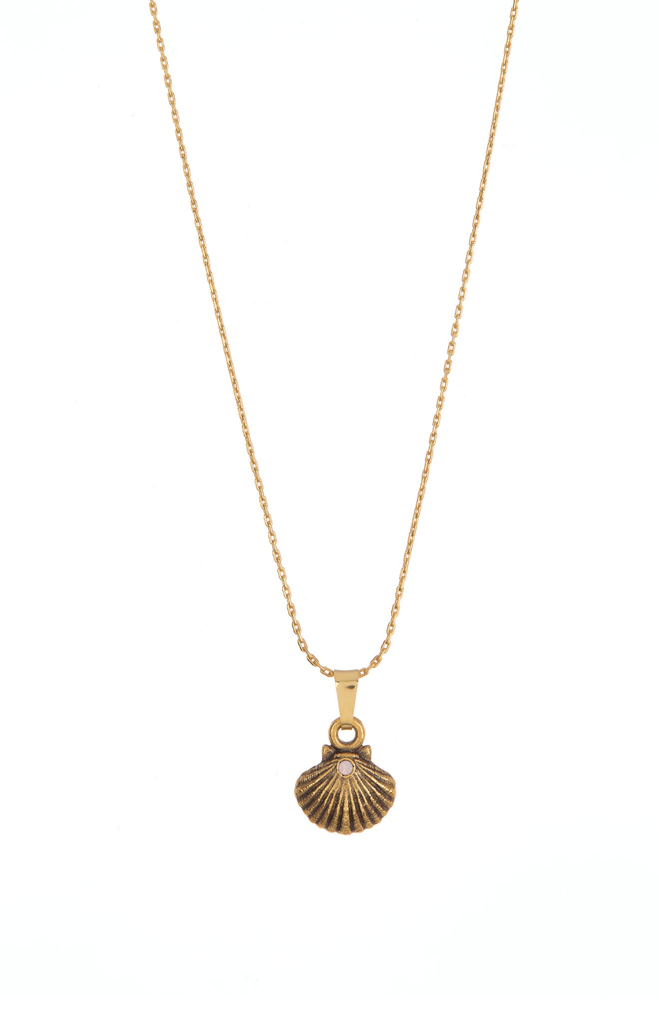 Alex And Ani Rafaelian Gold Sea Shell Pendant Necklace