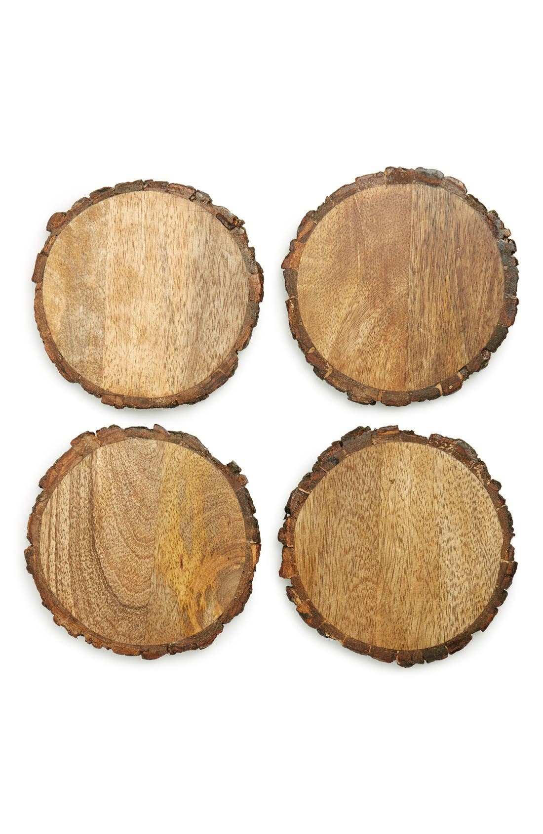 Thirstystone Round Wooden Coasters (Set of 4) Nordstrom