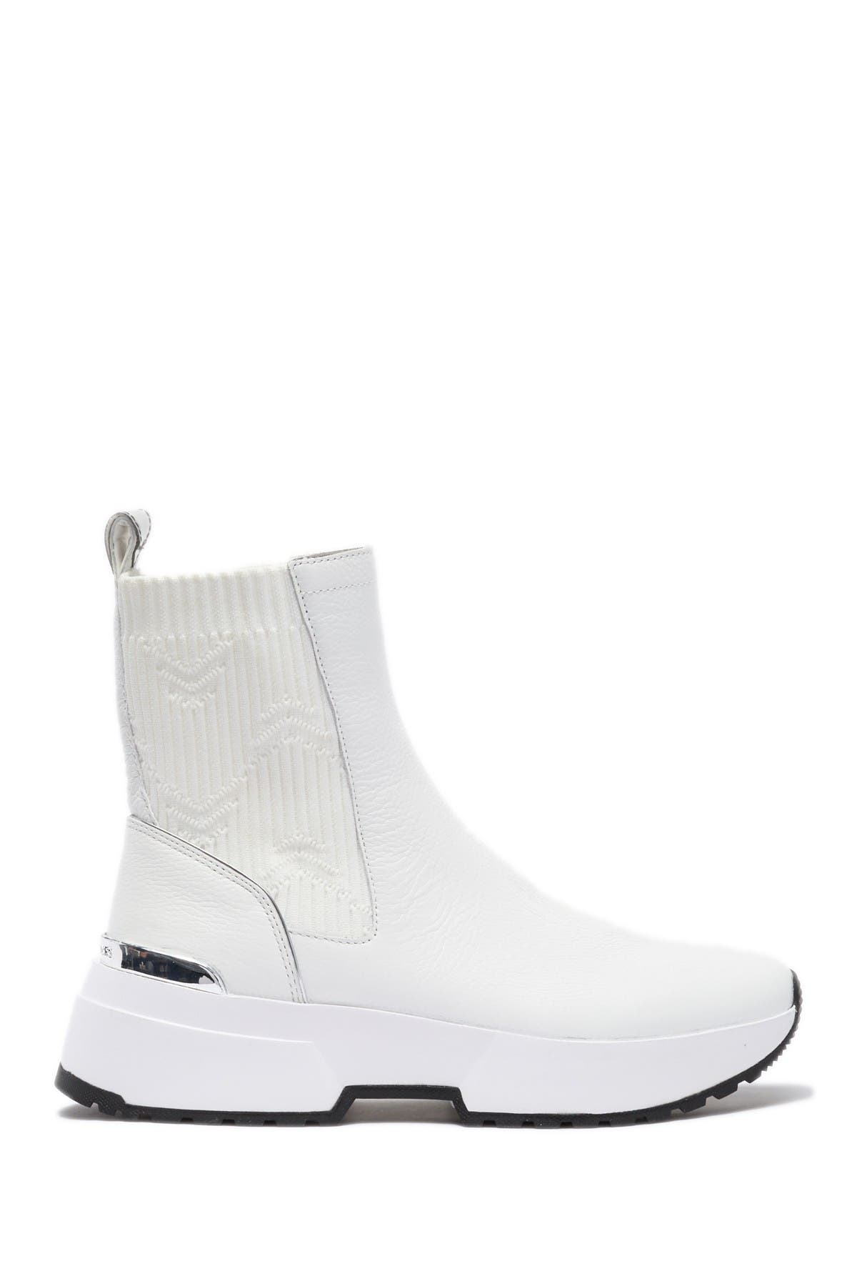 michael michael kors cosmo leather sneaker boot