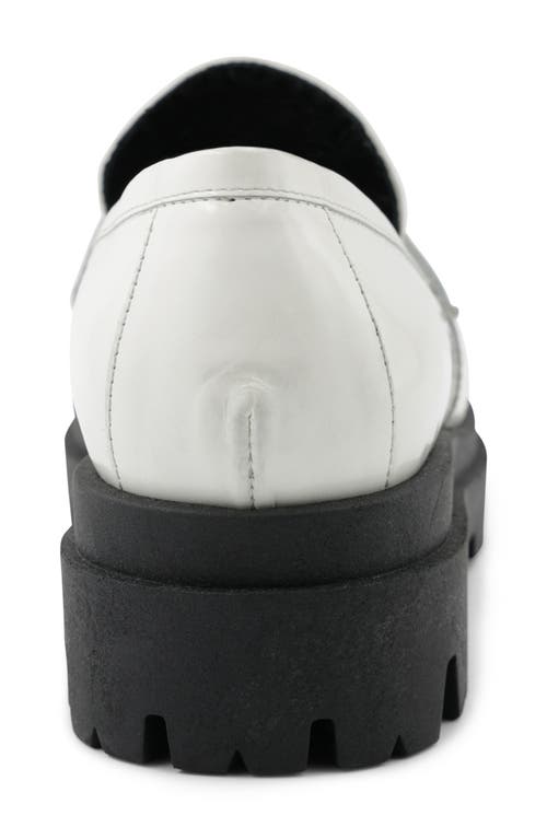 Bruno Magli Lapo Platform Loafer In Off White