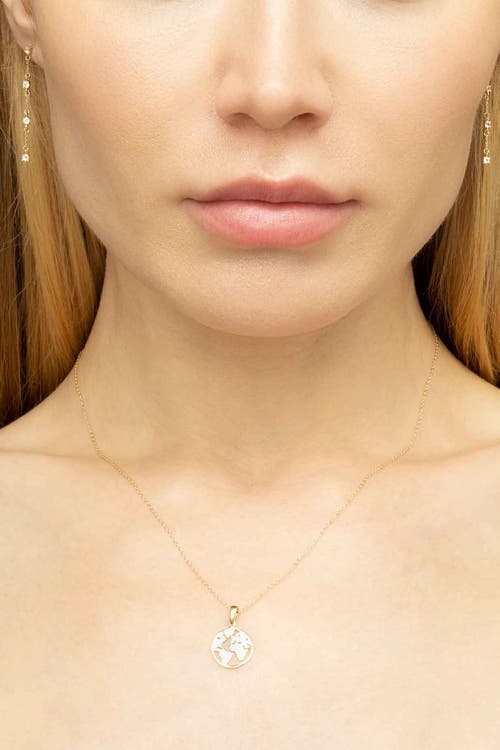 Oradina Women's 14k Yellow Gold Joy To The World Pendant Necklace In Yellow Gold