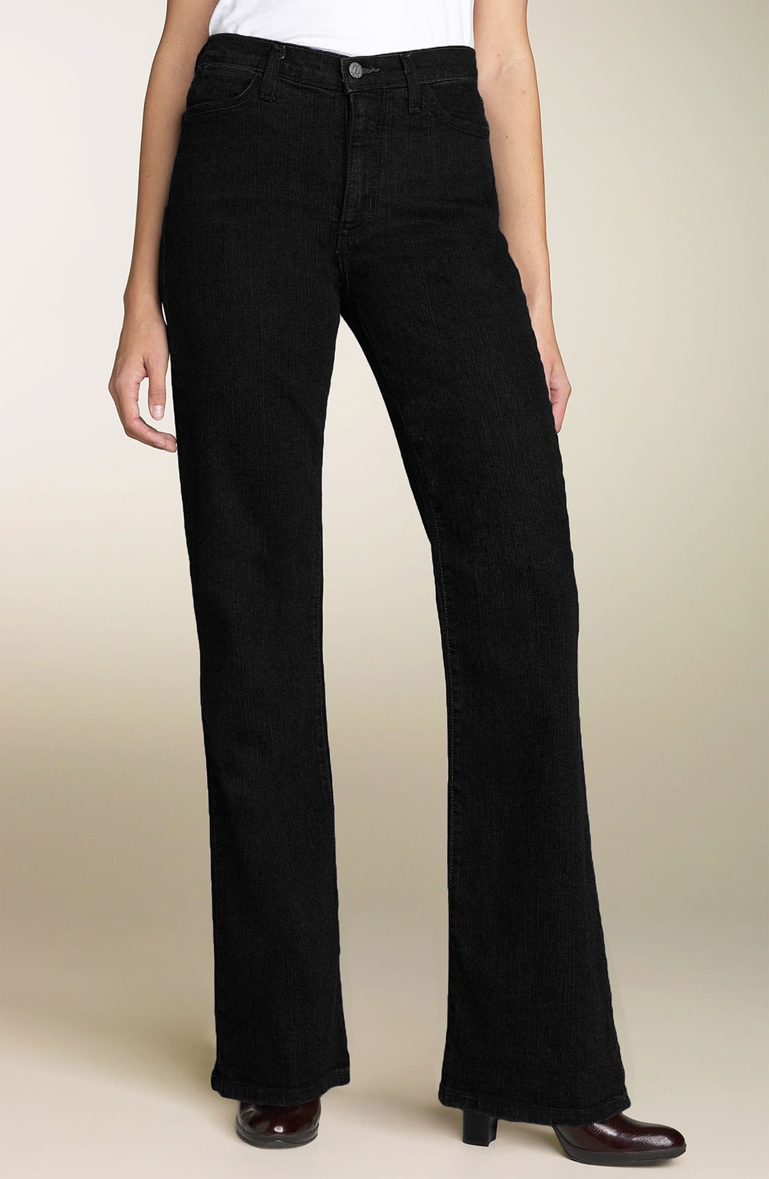 NYDJ 'Sarah' Stretch Bootcut Jeans (Black) (Long) | Nordstrom
