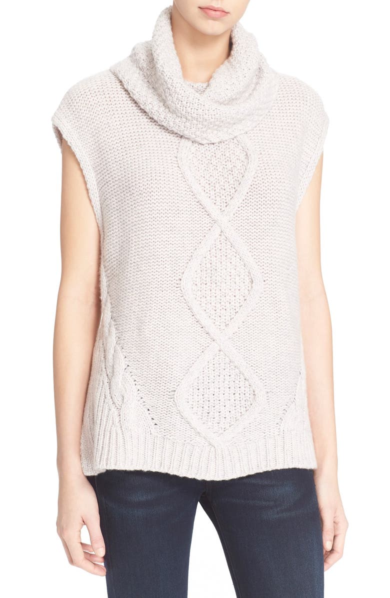 Rebecca Taylor Cable Knit Sleeveless Sweater | Nordstrom