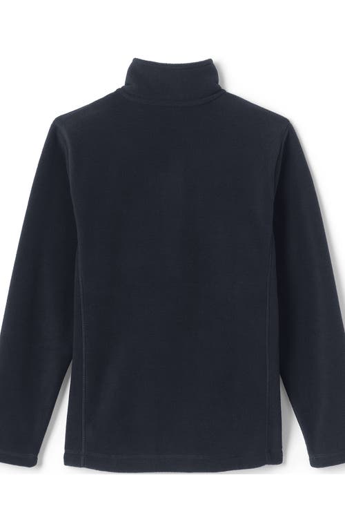 Lands' End Kids Mid-weight Fleece Jacket In Dark Charcoal