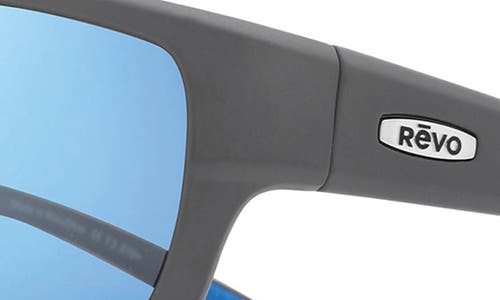 Revo Caper Polarized Rectangular Sunglasses In Matte Light Grey