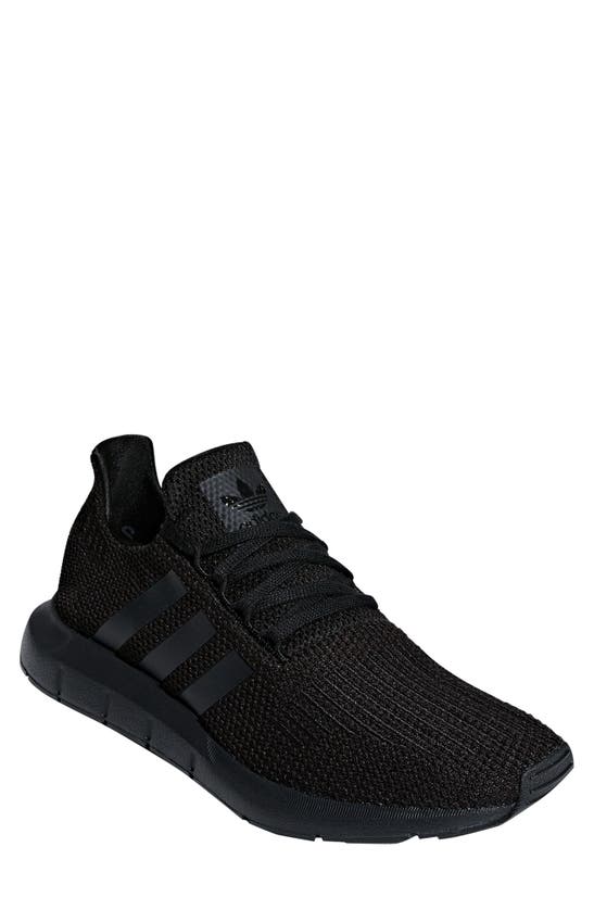 Adidas Originals Swift Run Sneaker In Core Black/ Core Black/ White