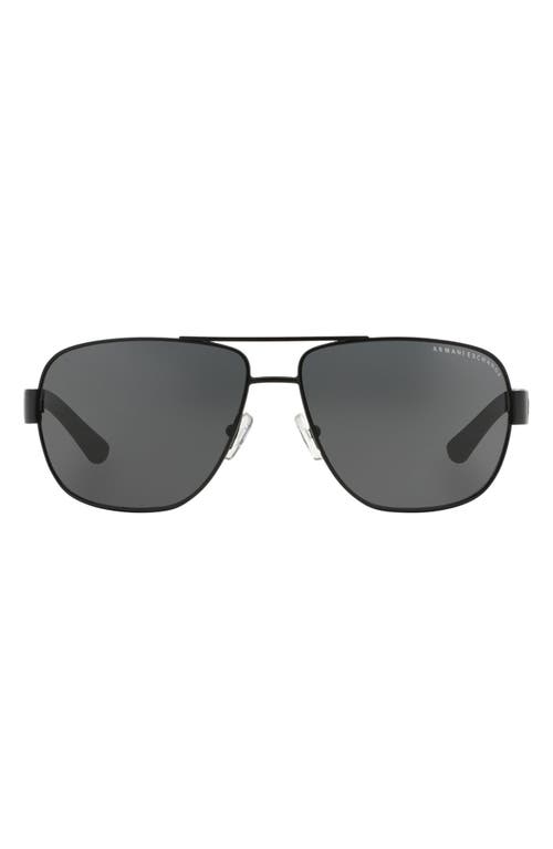 EAN 8053672283471 product image for AX Armani Exchange 62mm Oversize Pilot Sunglasses in Black at Nordstrom | upcitemdb.com
