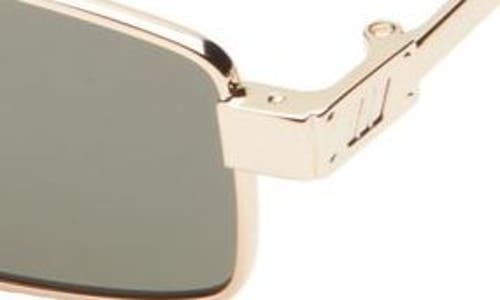 Shop Le Specs Bizarro 56mm Rectangular Sunglasses In Bright Gold/clear