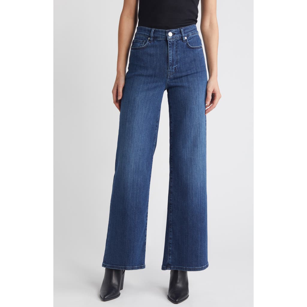 Frame Le Slim Palazzo Pants In Thunderstorm In Blue