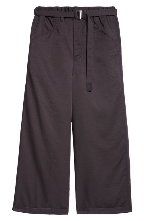 Shop Sacai Spiewak Belted Pants In Black