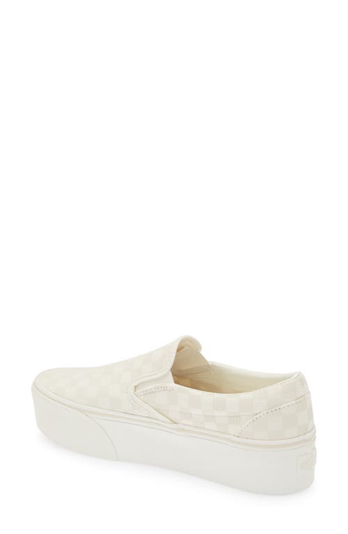 Shop Vans Classic Slip-on Stackform Sneaker In Marshmallow/turtle Dove