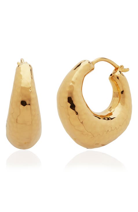 Monica Vinader Medium Power Hoop Earrings - Farfetch