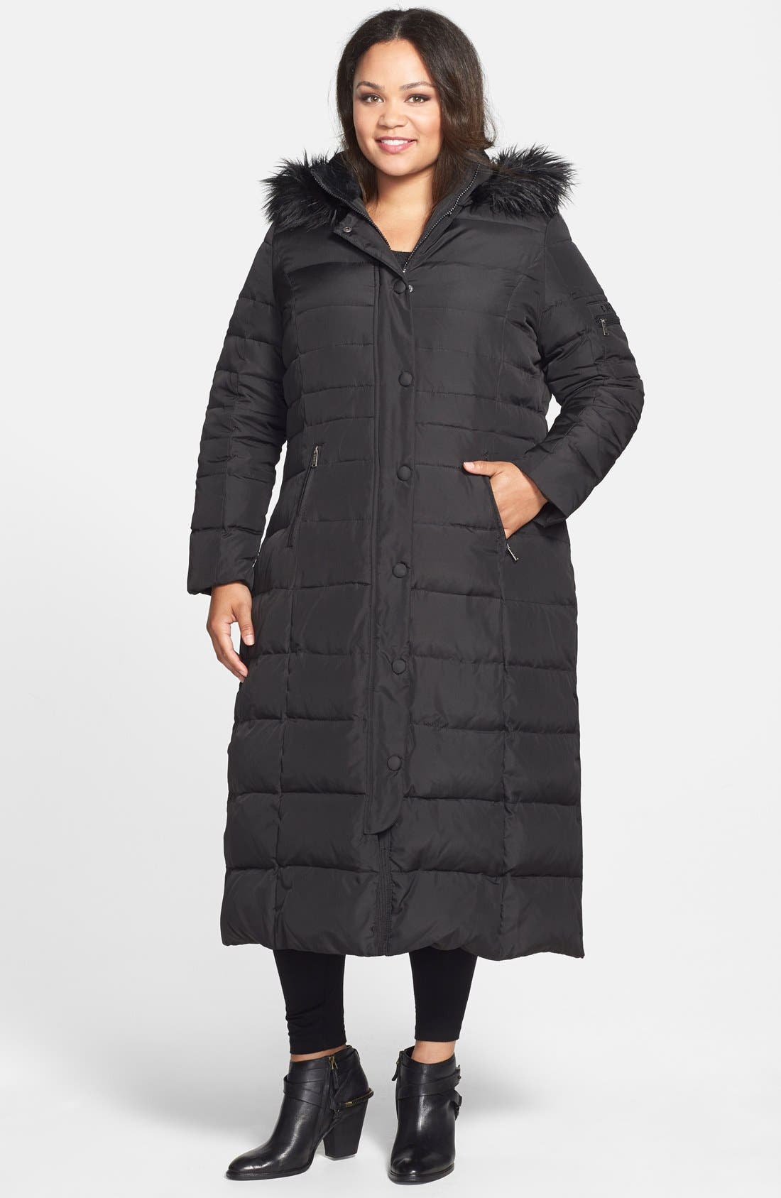 dkny plus size winter coats