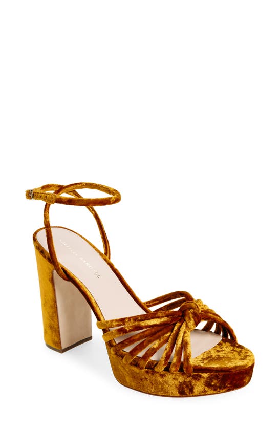 Loeffler Randall Rivka Platform Sandal In Gold