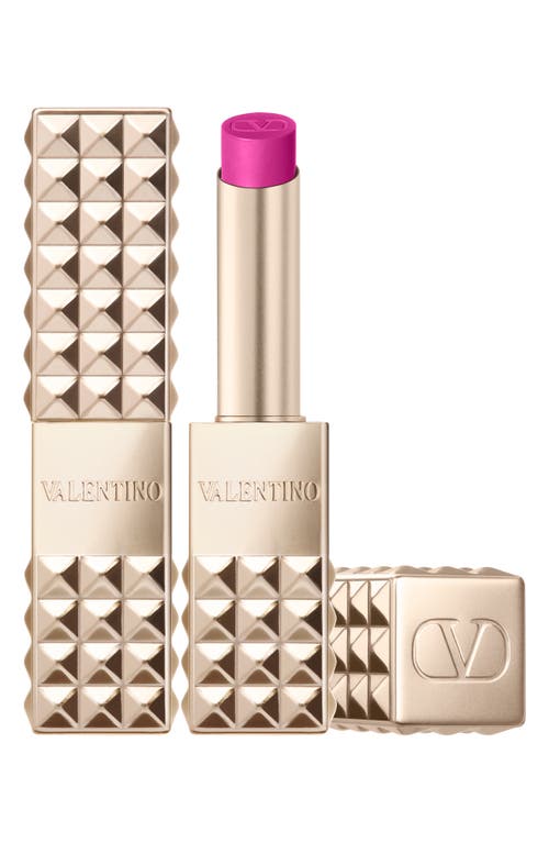 Valentino Spike Buttery Matte Refillable Lip Color In 302r Pink Is Punk