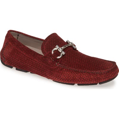 Salvatore Ferragamo Parigi Bit Driving Moccasin, M/W - Red