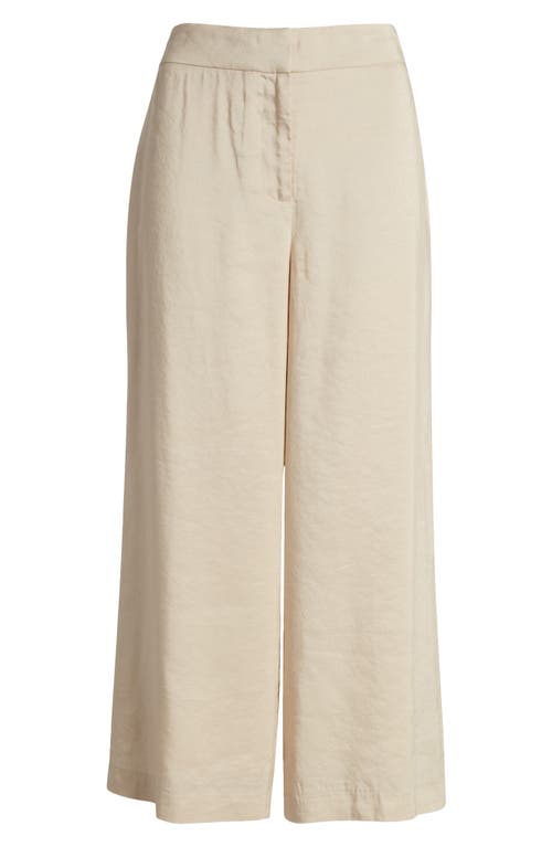 Shop Kobi Halperin Brent Linen Blend Crop Pants In Shell