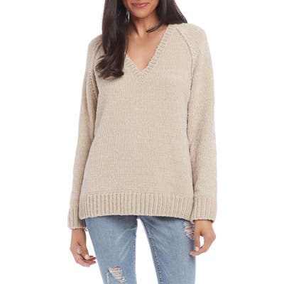 Karen Kane Chenille Sweater, Ivory