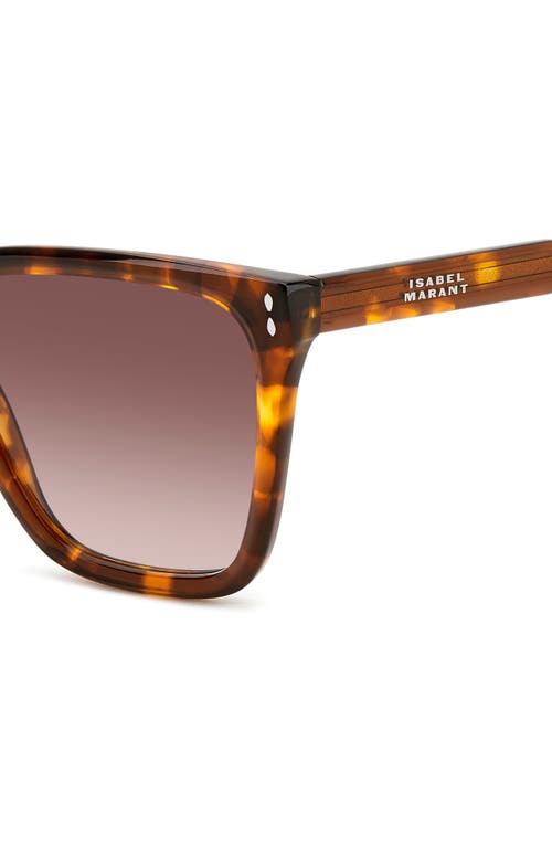 Shop Isabel Marant 58mm Cat Eye Sunglasses In Brown Havana/brown Gradient