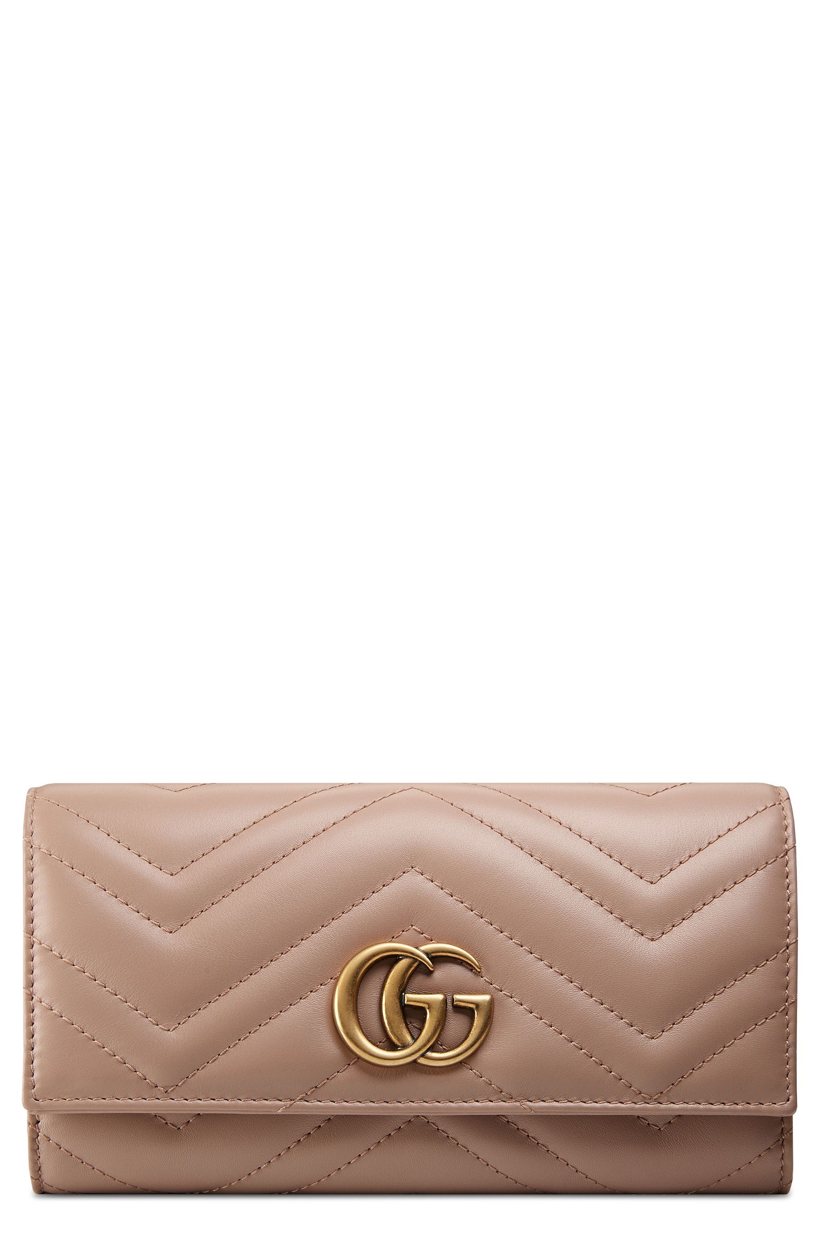 gg marmont matelassé leather wallet