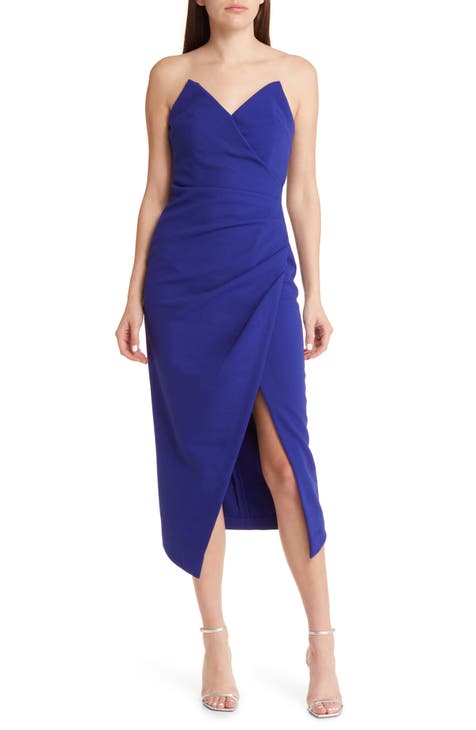 Easton Ruched Strapless Dress