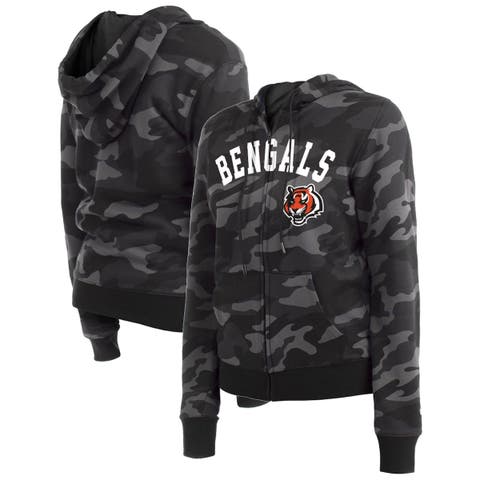 Buffalo Bills New Era Women's Camo Full-Zip Hoodie - Black