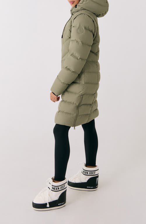 Shop Lole Berri 700 Fill Power Down Jacket With Removable Sleeves In Hazel