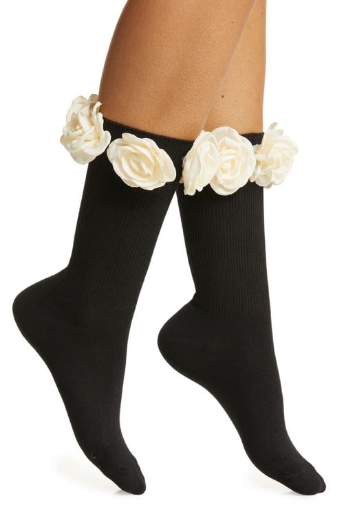 Ring a Rosie Crew Socks in Black