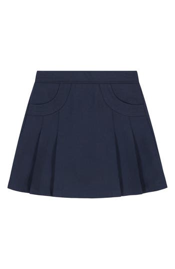 Shop Nautica Kids' Scooter Scoop Pleated Skort In Navy