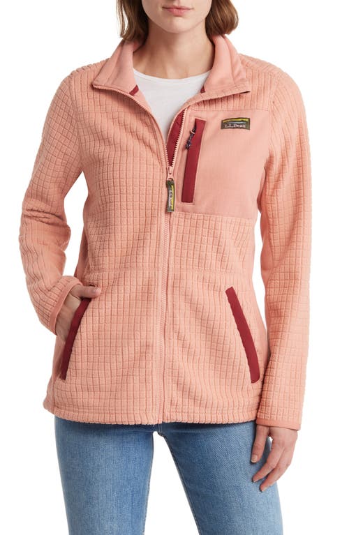 L.l.bean Mountain Classic Windproof Fleece Jacket In Soft Cayenne