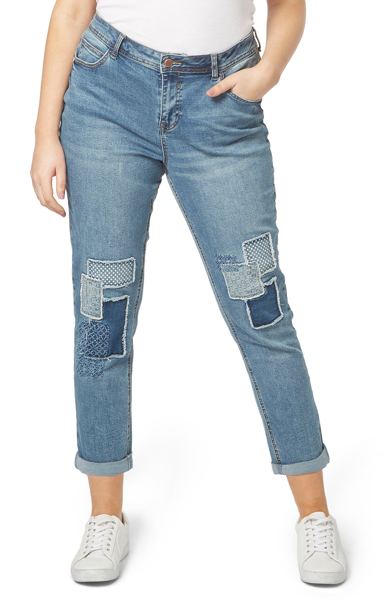 evans cropped jeans