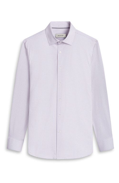 Shop Bugatchi James Ooohcotton® Mini Check Print Button-up Shirt In Sand